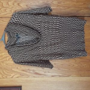Multi brown colored knot sweater
